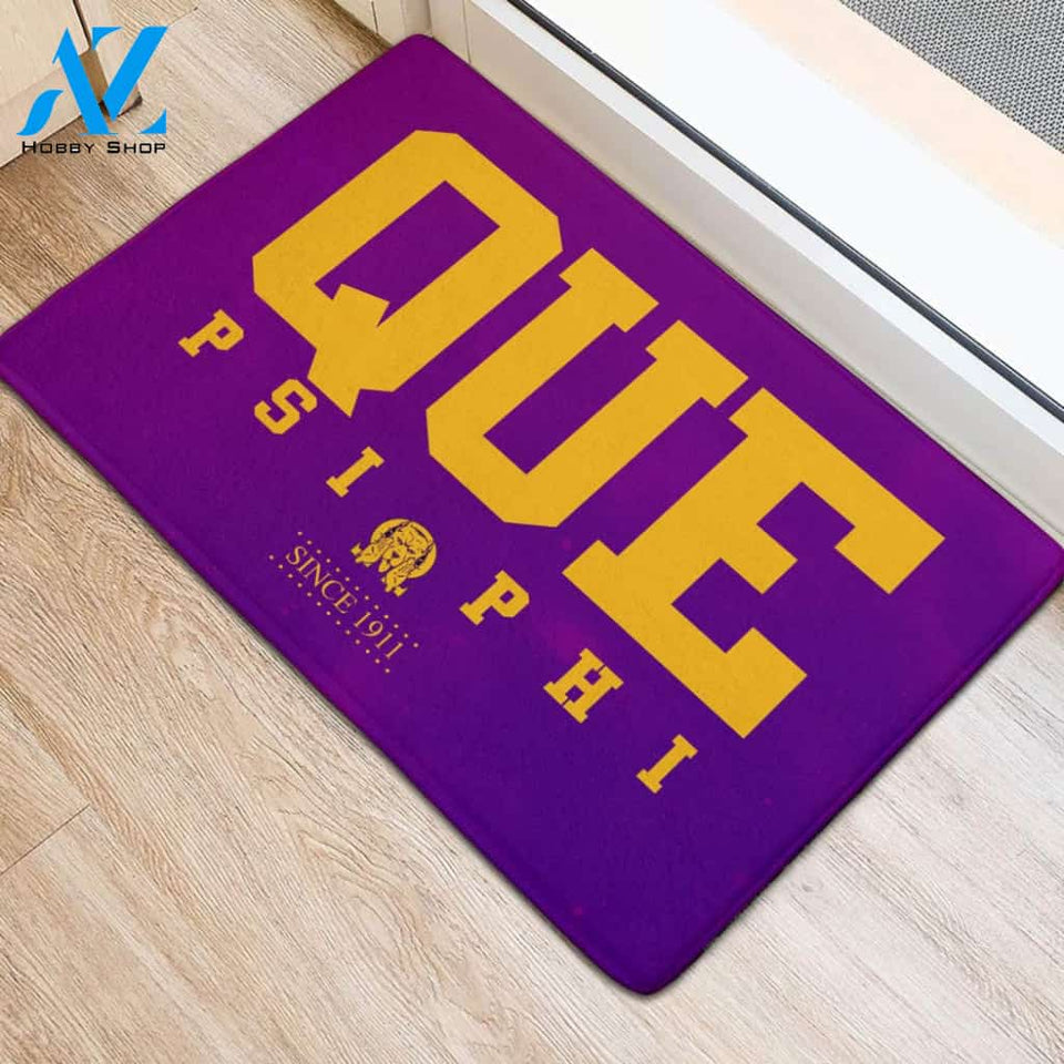 Omega Psi Phi Since 1911 Que Psi Phi Doormat