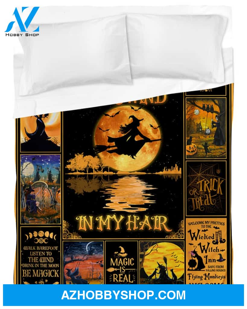 On A Dark Desert Highway Cool Wind In My Hair - Witch Blanket Gift For Halloween's Day Family Birthday Gift Home Decor Bedding Couch Sofa Soft And Comfy Cozy