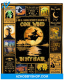 On A Dark Desert Highway Cool Wind In My Hair - Witch Blanket Gift For Halloween's Day Family Birthday Gift Home Decor Bedding Couch Sofa Soft And Comfy Cozy