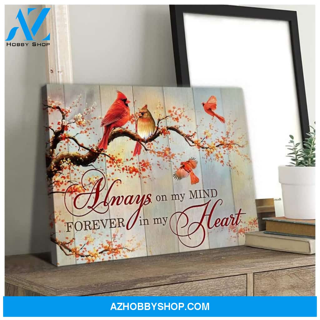 On My Mind Cardinal Wall Art Canvas