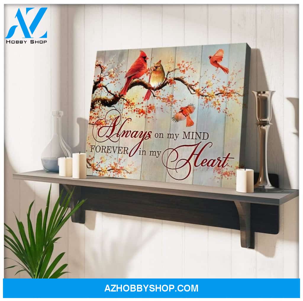 On My Mind Cardinal Wall Art Canvas