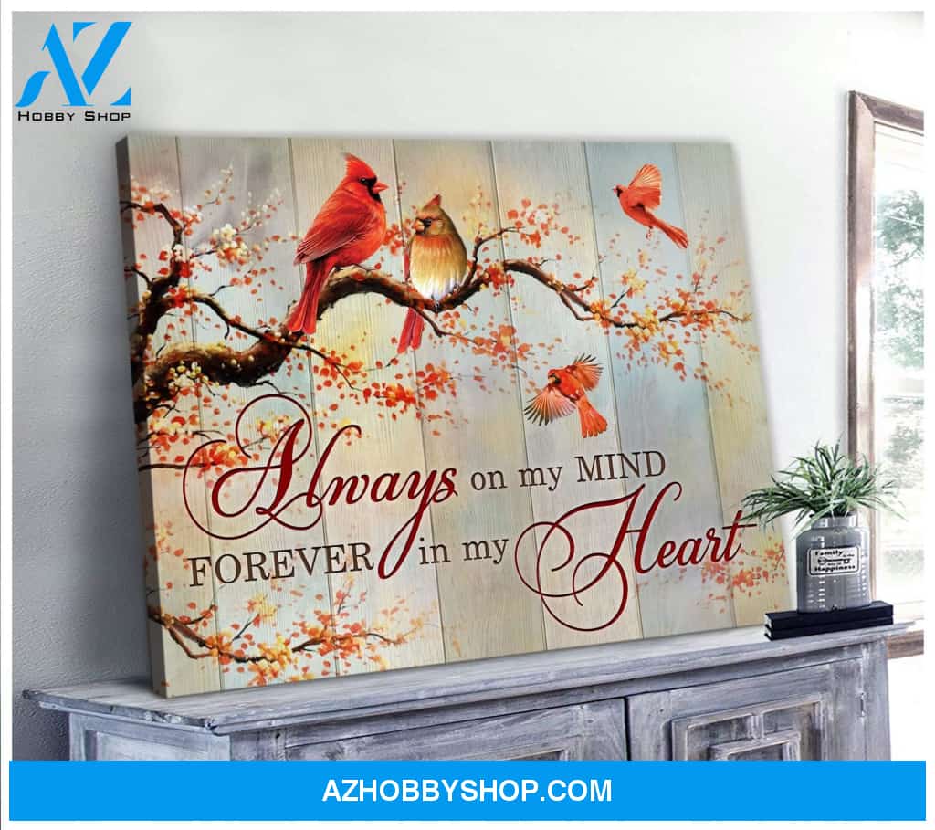 On My Mind Cardinal Wall Art Canvas
