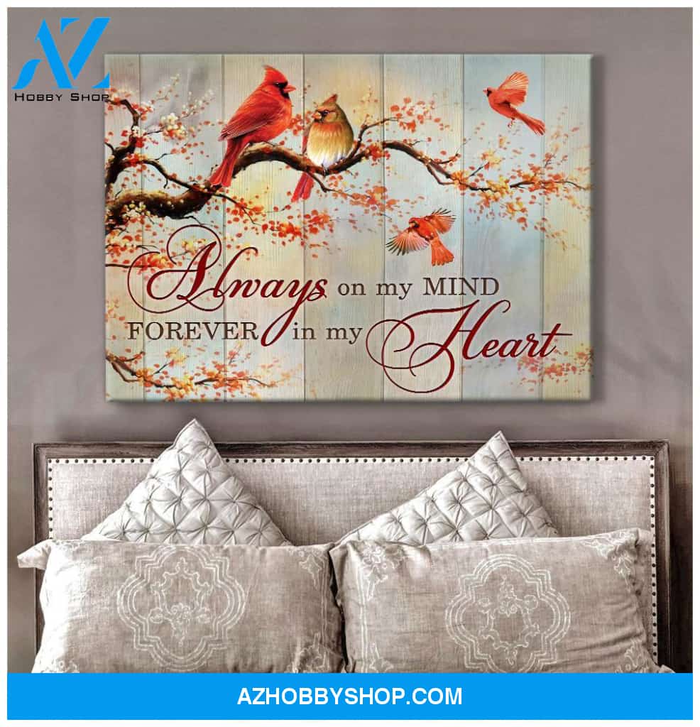 On My Mind Cardinal Wall Art Canvas