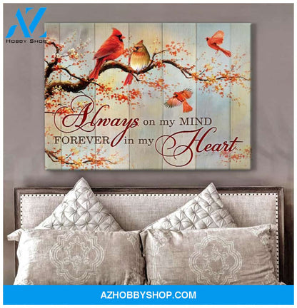 On My Mind Cardinal Wall Art Canvas