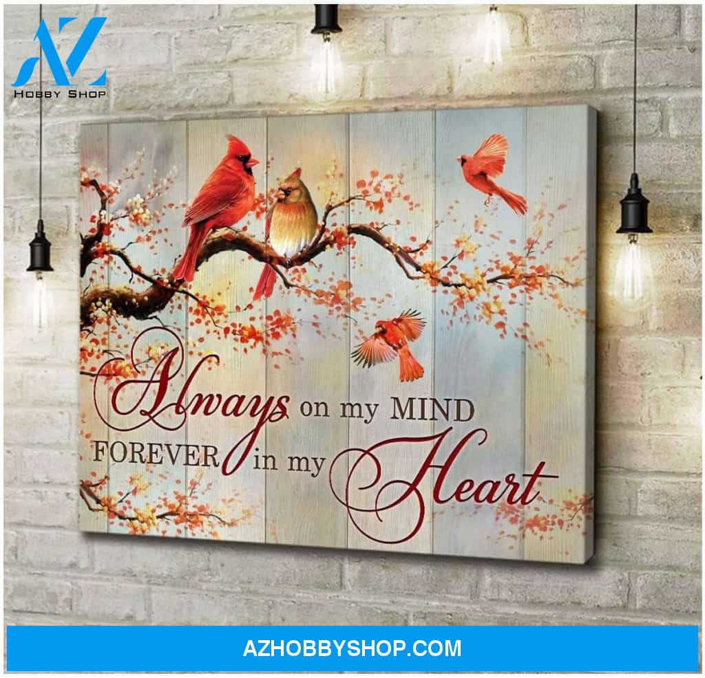 On My Mind Cardinal Wall Art Canvas