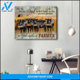 On the 8th day Farm Angus Cows Canvas Wall Art Decor