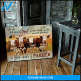 On the 8th day Farm Hereford Cows Canvas Wall Art Decor