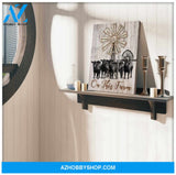 On This Farm Cow and Farm Canvas Wall Art Decor