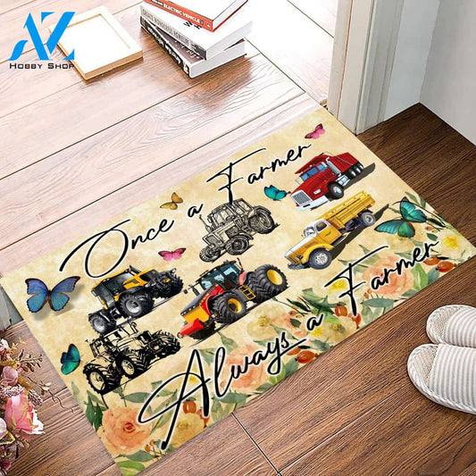 Once a farmer Always a farmer gift for you | Welcome Mat | House Warming Gift