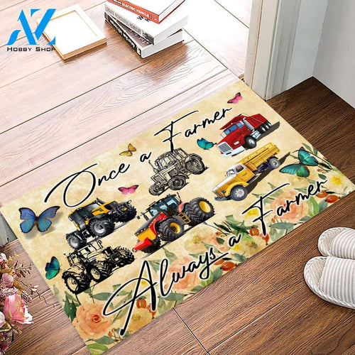 Once a farmer Always a farmer gift for you | Welcome Mat | House Warming Gift