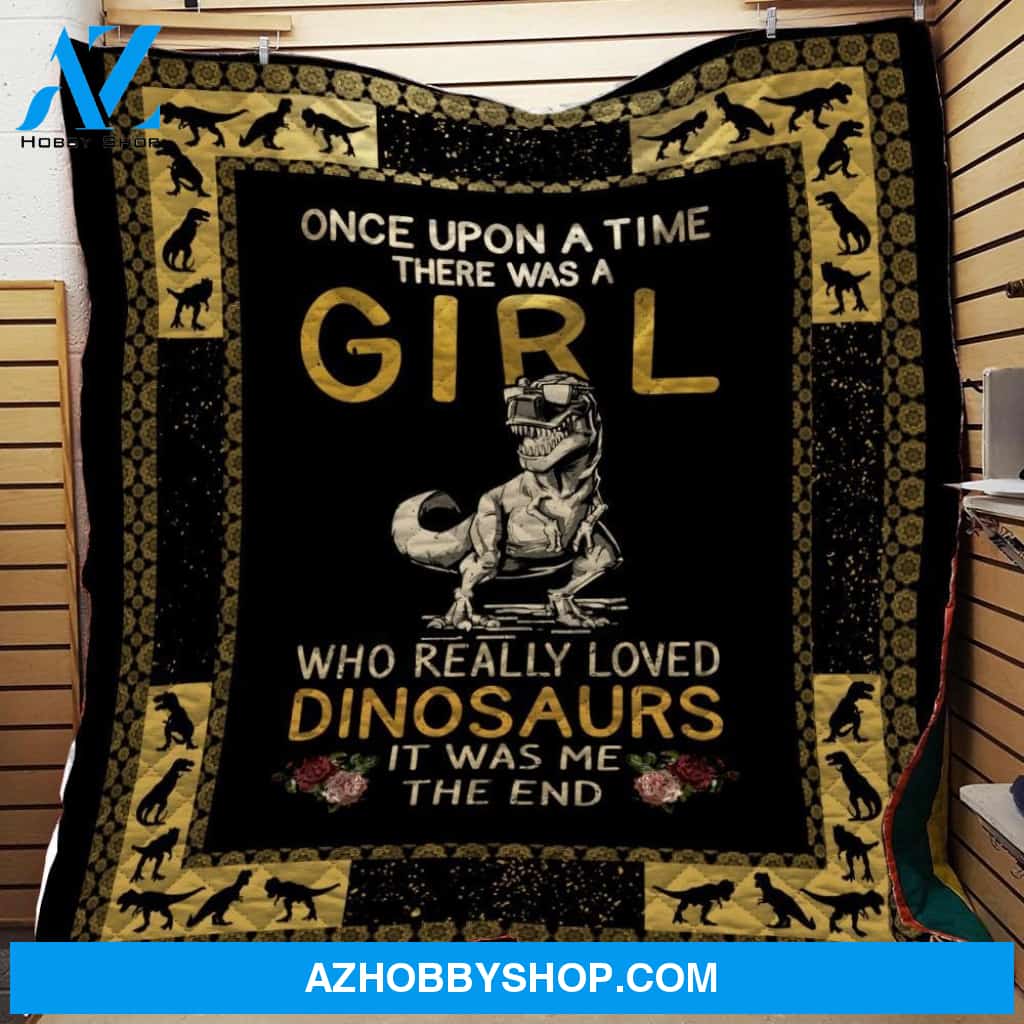 Once Upon A Time Dinosaur Girl Fleece Blanket