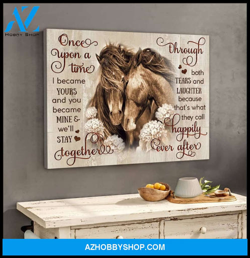 Once Upon A Time Horse Wall Art Canvas