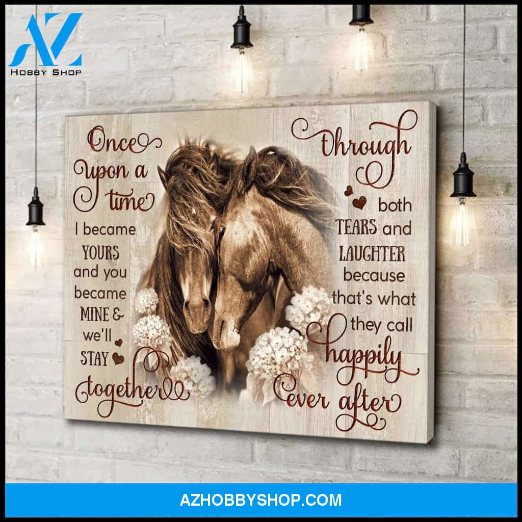 Once Upon A Time Horse Wall Art Canvas