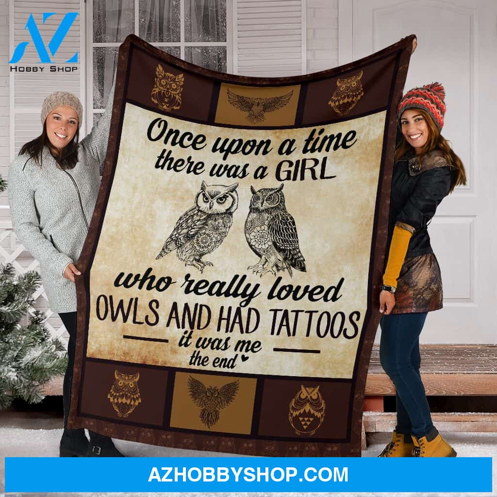 Once Upon A Time Owls Fleece Blanket