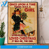 Once Upon A Time There Was A Girl Who Really Loved Christmas Canvas And Poster, Wall Decor Visual Art