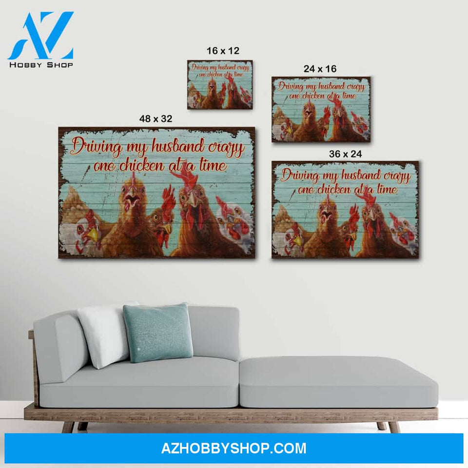 One chicken at a time - Canvas