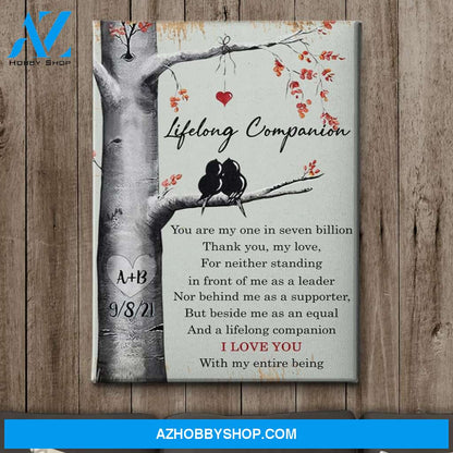 One In Seven Billion - Personalized Custom Name Canvas