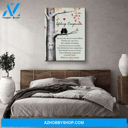 One In Seven Billion - Personalized Custom Name Canvas
