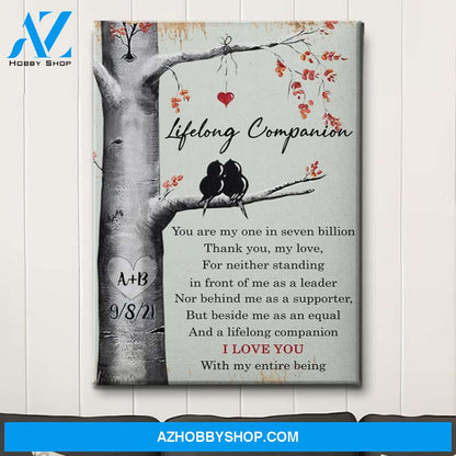 One In Seven Billion - Personalized Custom Name Canvas