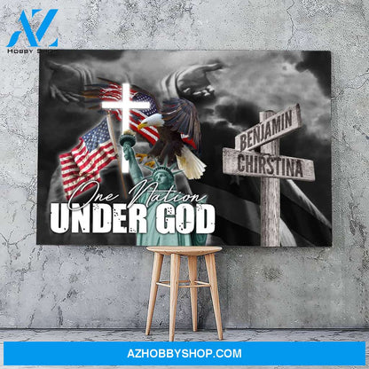 One nation under god - Personalized Canvas
