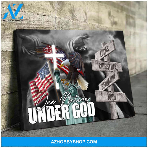 One nation under god - Personalized Canvas