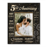 5 Year Wedding Anniversary Gift, 5th Anniversary Gift For Wife, 5th Anniversary Gift For Husband