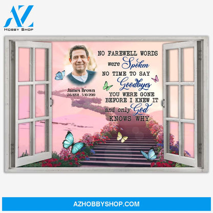 Only God Knows Why Personalized Memorial Canvas