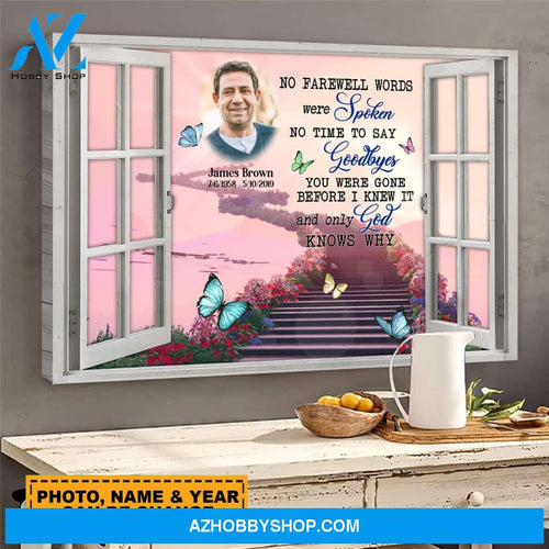 Only God Knows Why Personalized Memorial Canvas