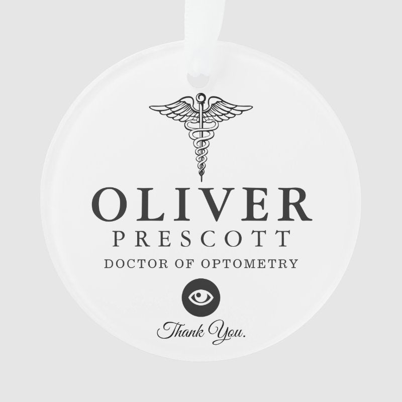 Optometry Professional   Work Anniversary Marker Ornament
