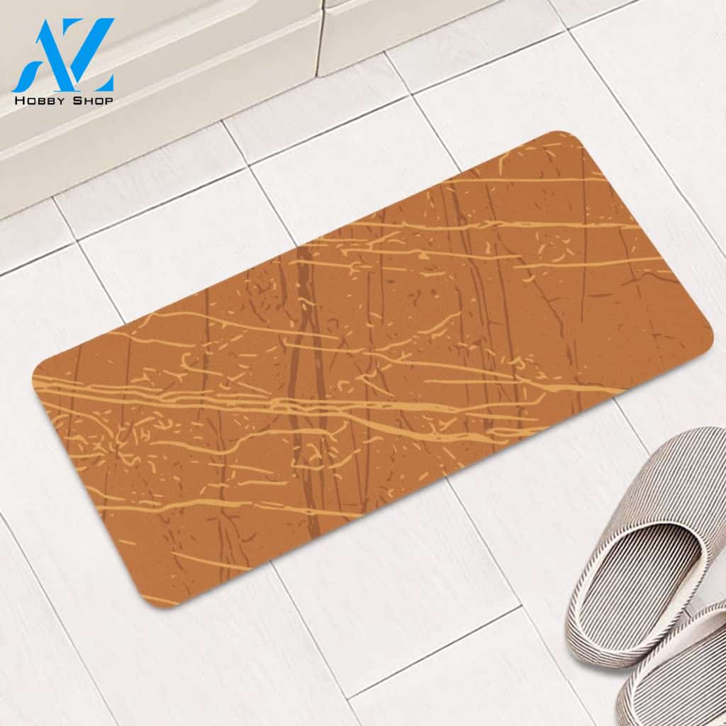 Orange Ochre, Marigold & Rust Rectangular Doormat