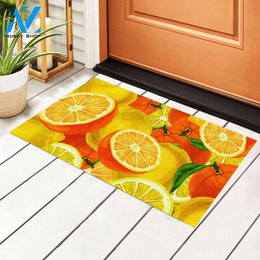 Oranges Fruit Doormat Welcome Mat Housewarming Gift Home Decor Funny Doormat Gift Idea For Fruit Lovers Gift For Friend Gift For Family