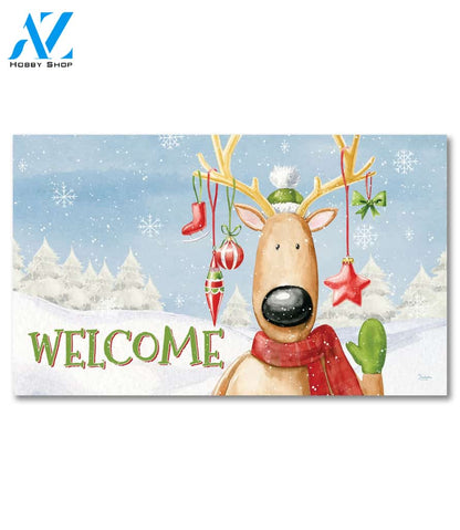 Ornament Reindeer Doormat - 18" x 30"