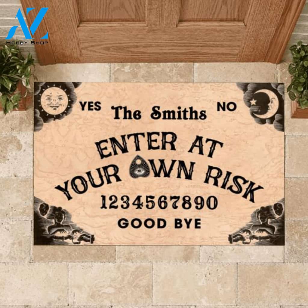 Ouija Board Halloween Style - Personalized Doormat