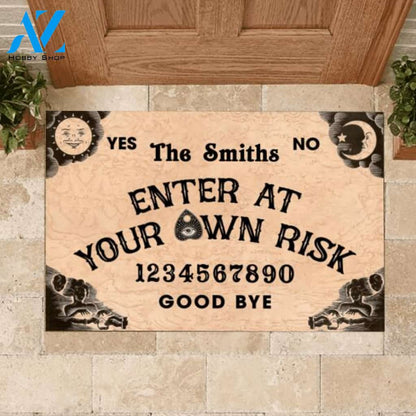 Ouija Board Halloween Style - Personalized Doormat