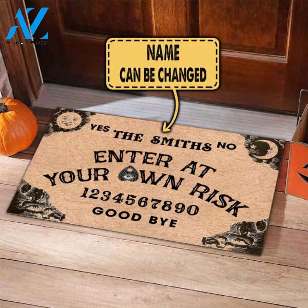 Ouija Board Halloween Style - Personalized Doormat