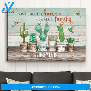 Our Chaos - Personalized Custom Name Canvas