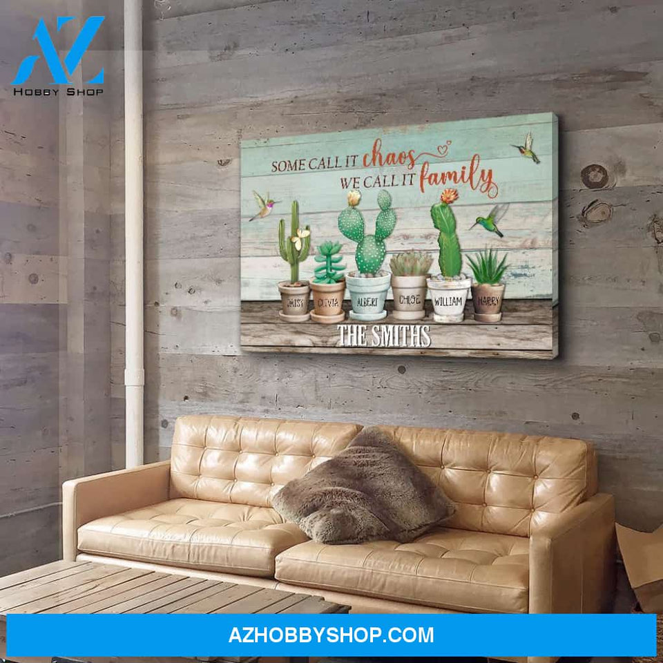 Our Chaos - Personalized Custom Name Canvas