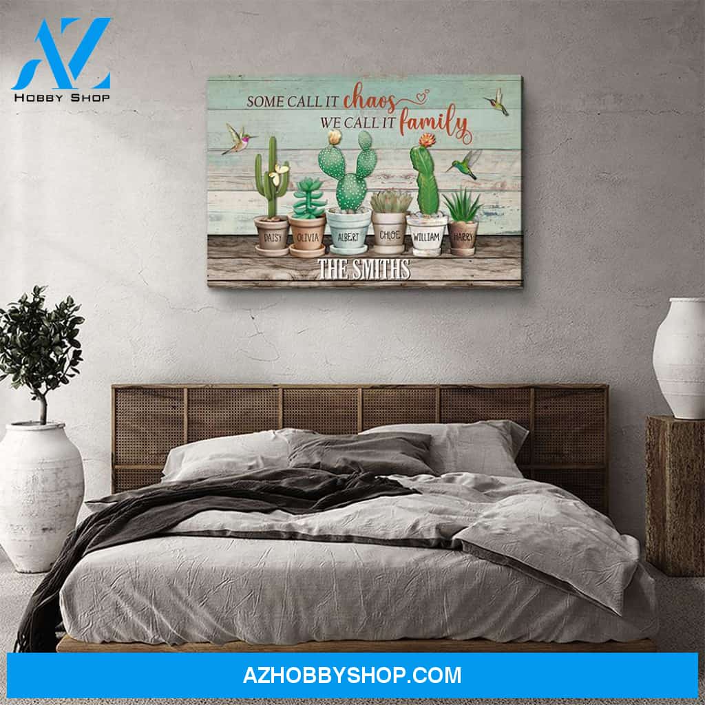Our Chaos - Personalized Custom Name Canvas