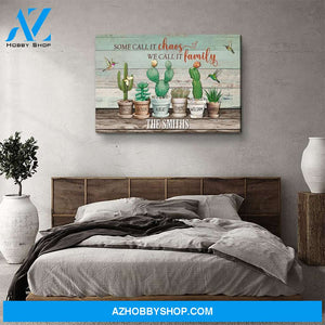Our Chaos - Personalized Custom Name Canvas