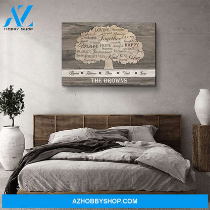 Our Family - Personalized Custom Name Canvas