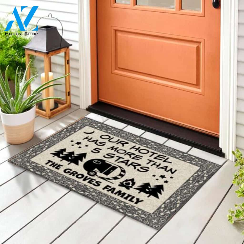 Our Hotel Has More Than 5 Stars- Personalized Doormat