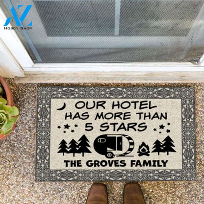 Our Hotel Has More Than 5 Stars- Personalized Doormat