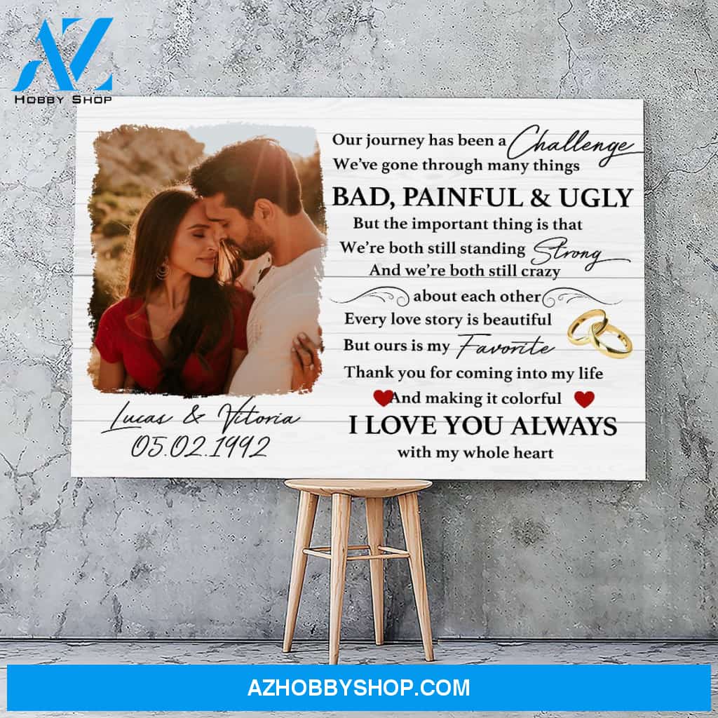 Our journey has been a challenge - Personalized Canvas