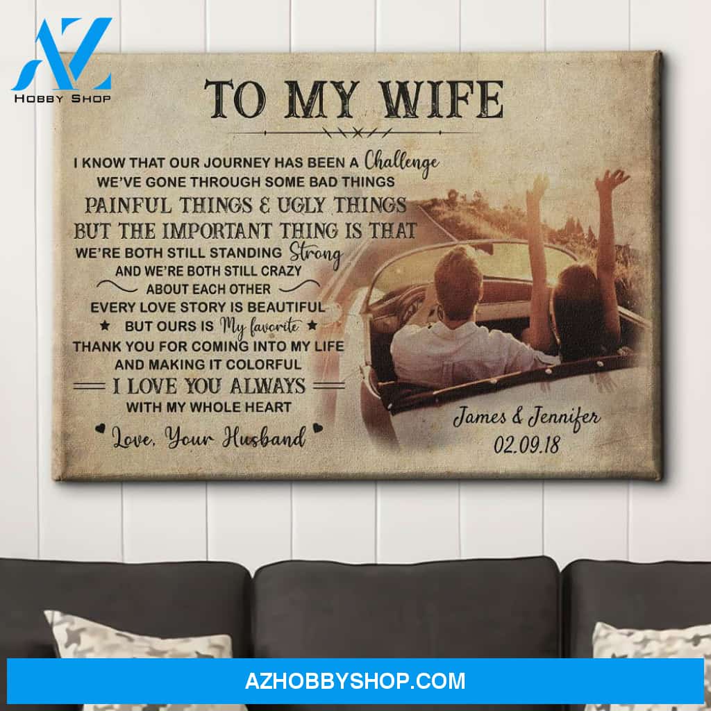 Our Journey Is My Favorite - Personalized Custom Name Canvas