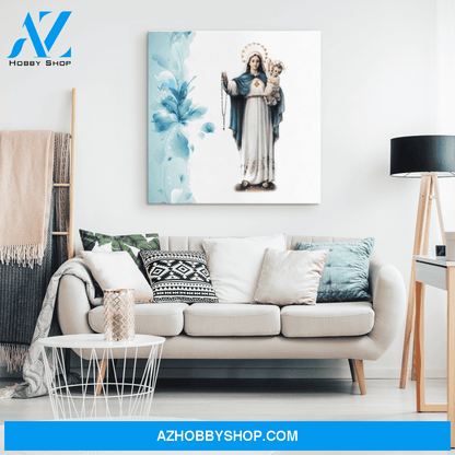 Our Lady of the Rosary Canvas