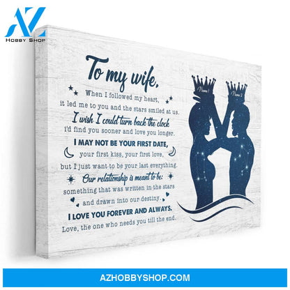 Our Love Is Meant To Be Something That Was Written In The Stars, Couple Custom Poster And Canvas, Gift For Wife And Husband