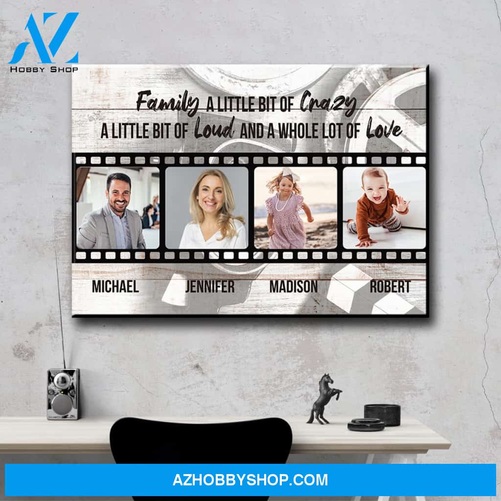Our Love Story Photos Saying 2 Premium Canvas