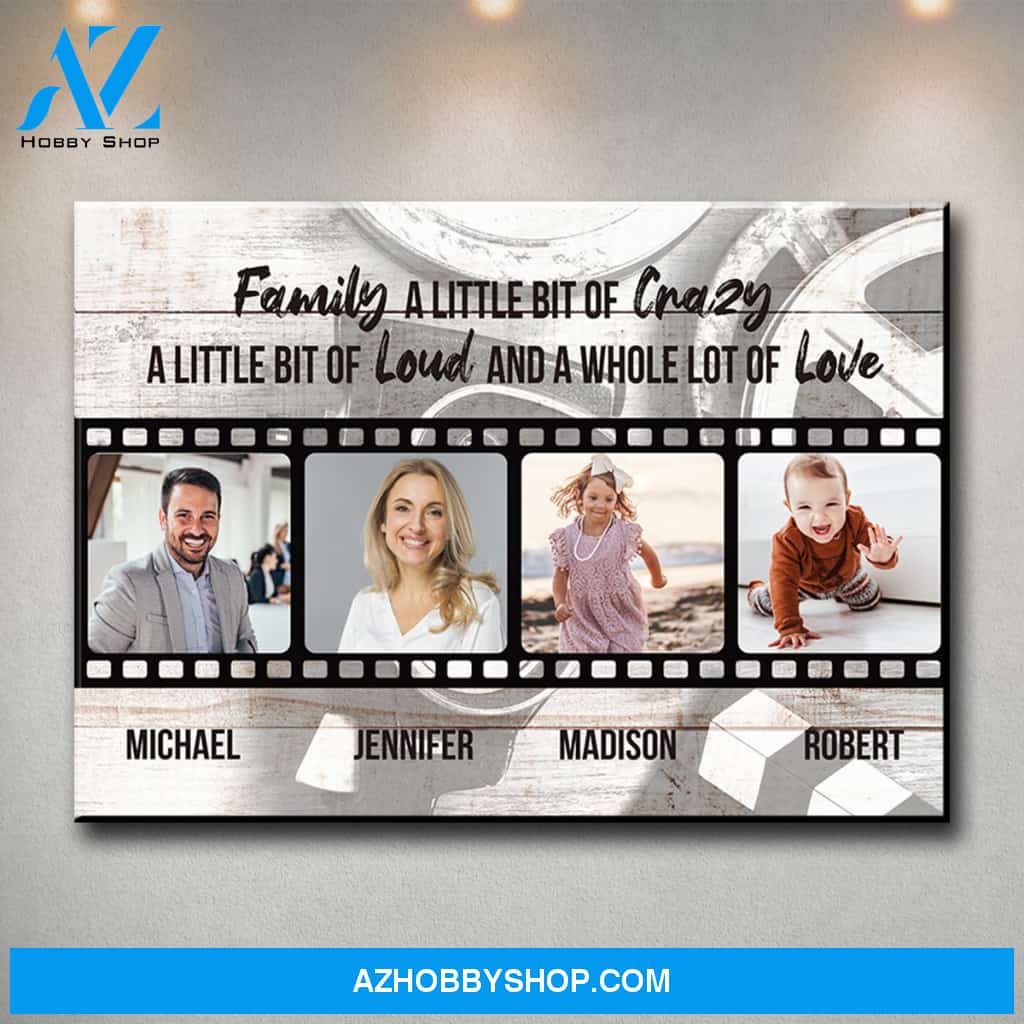 Our Love Story Photos Saying 2 Premium Canvas