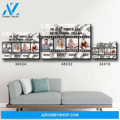 Our Love Story Photos Saying 3 Premium Canvas