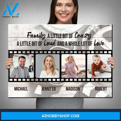 Our Love Story Photos Saying 2 Premium Canvas